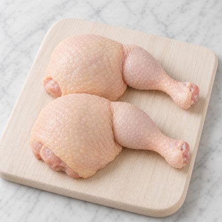 Raw bulk chicken Maryland leg quarters, large grade (bone-in, skin-on) — Premium Poultry