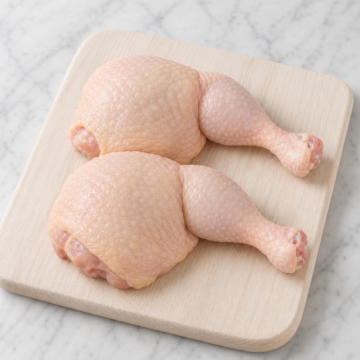Raw bulk chicken Maryland leg quarters, large grade (bone-in, skin-on) — Premium Poultry