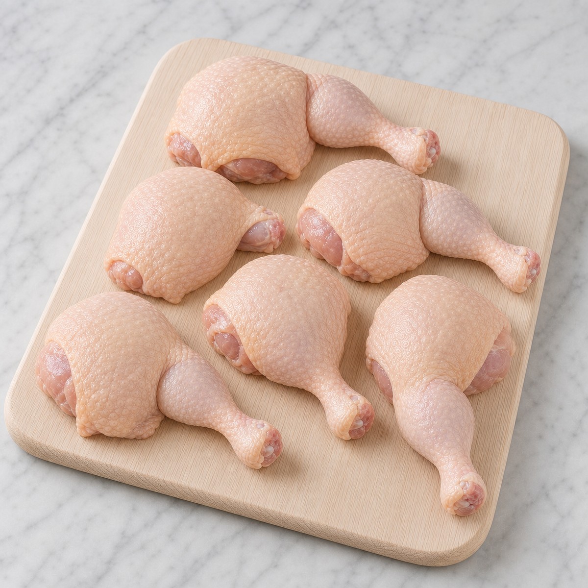Raw bulk chicken Maryland leg quarters, small grade (bone-in, skin-on) — Premium Poultry