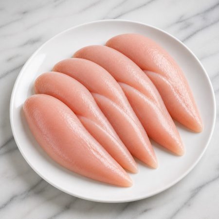 Raw boneless skinless chicken breast fillets — Premium Poultry